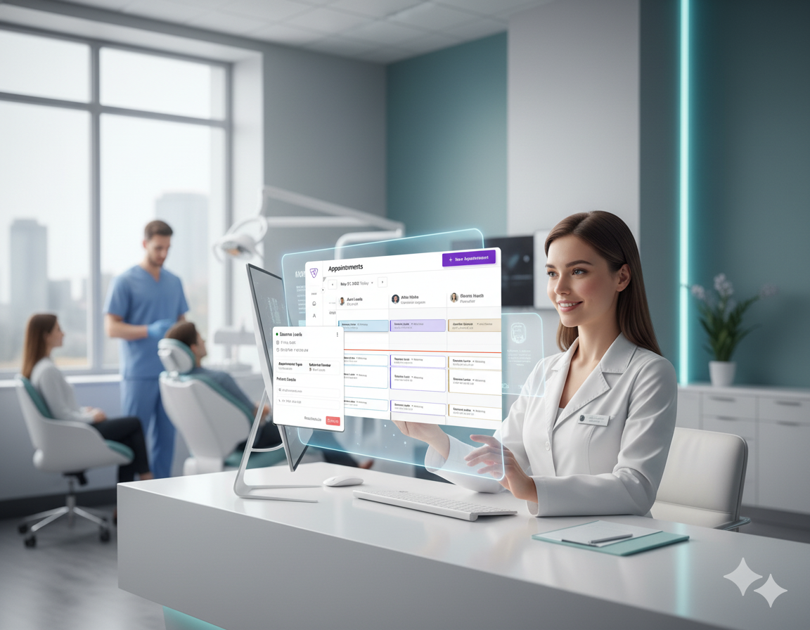 AI dental receptionist dashboard