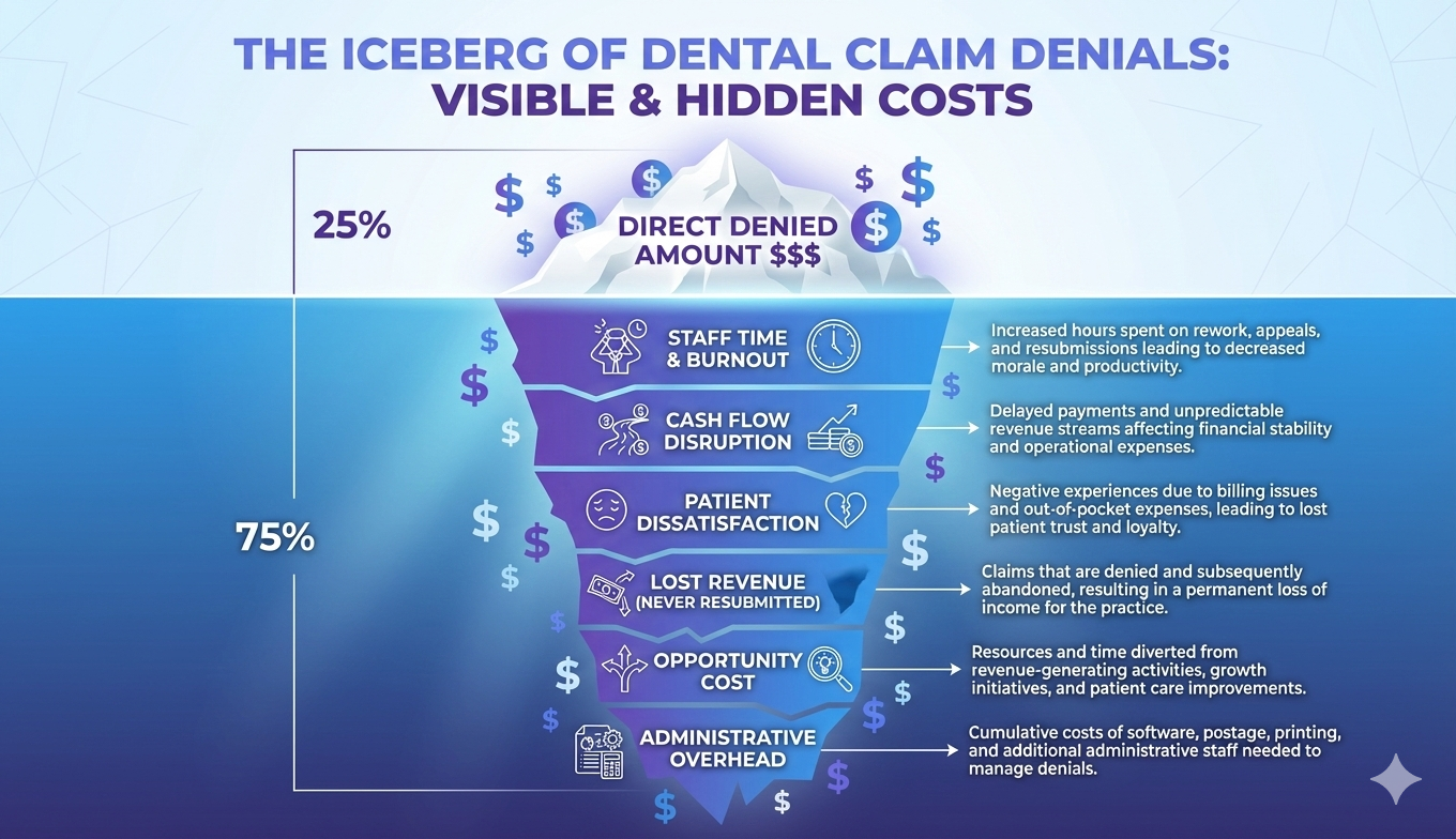 The hidden costs of dental insurance claim denials beyond the denied amount