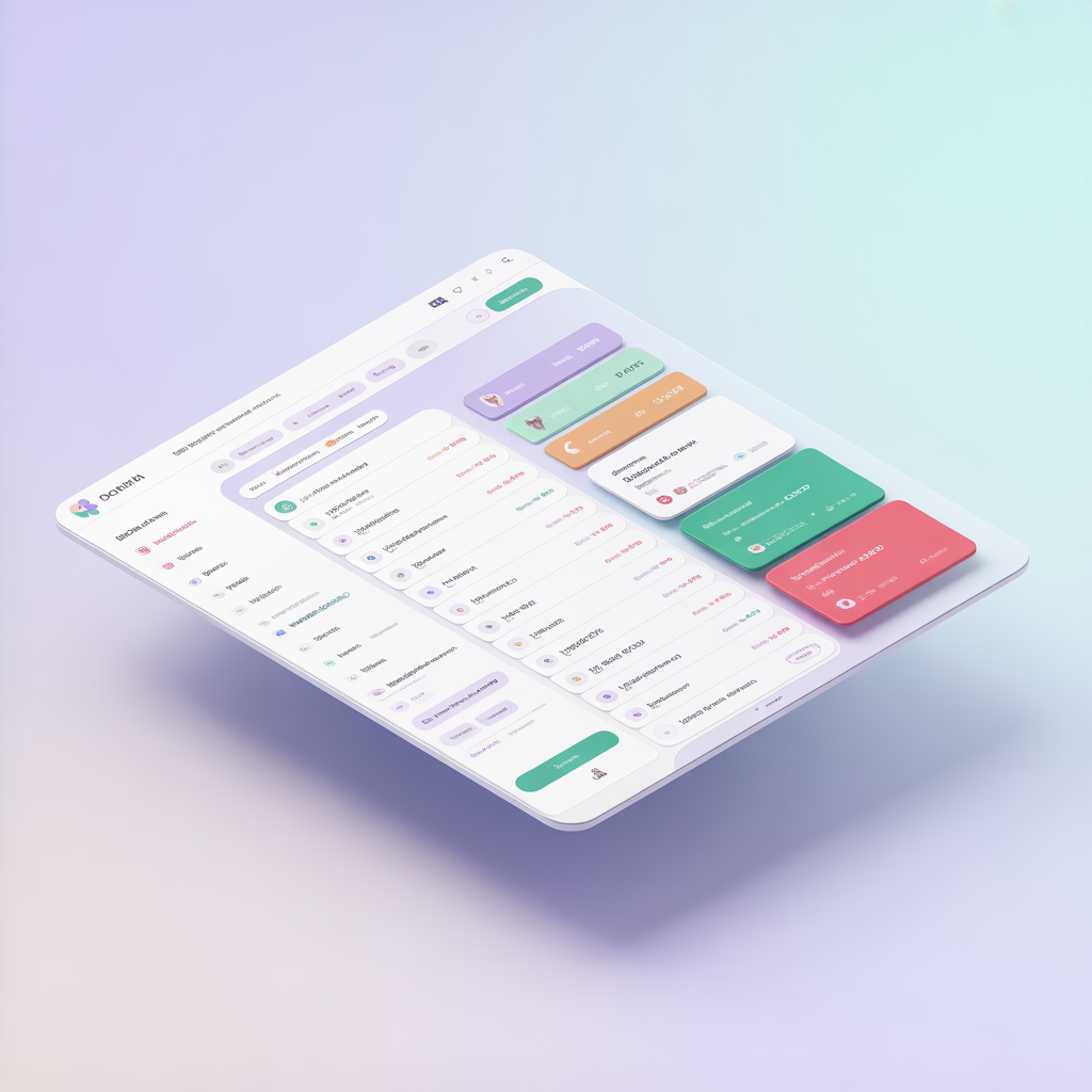 Dental insurance verification dashboard interface showing benefits breakdown and verification queue